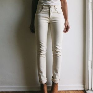 Imogene + Willie Cream High Rise Straight Leg Pant